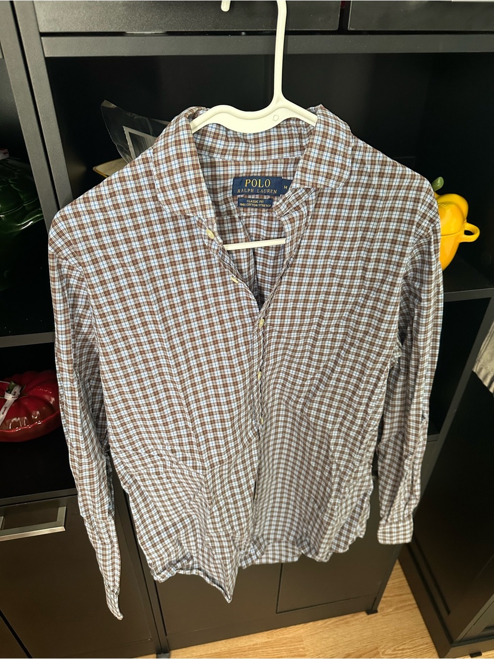 Polo Ralph Lauren Brown Plaid Cotton Button-Down Shirt - Men M